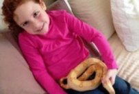 Jim's Daughter with Bianca, his Boa.