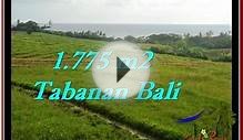 Exotic 1,775 m2 LAND FOR SALE IN TABANAN BALI TJTB251