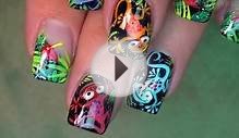 Rainbow Gecko Lizard Nail Art Design Tutorial